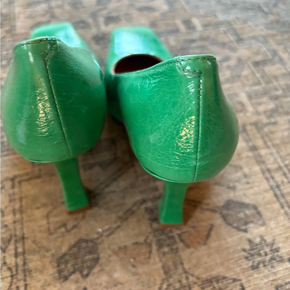 L’intervalle Green leather Women's Heels - Picture 4 of 6